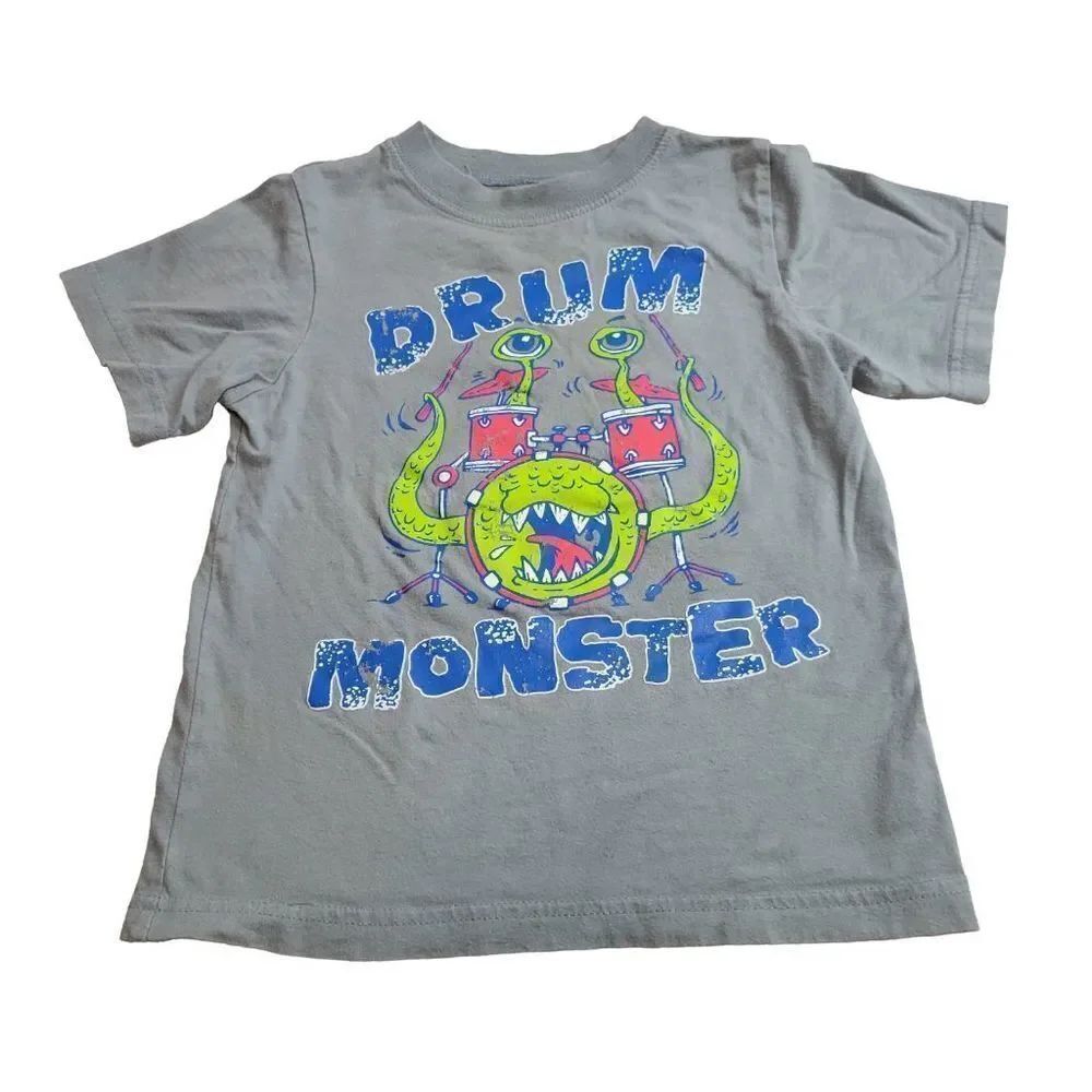 Children's Place drum monster shirt 4T